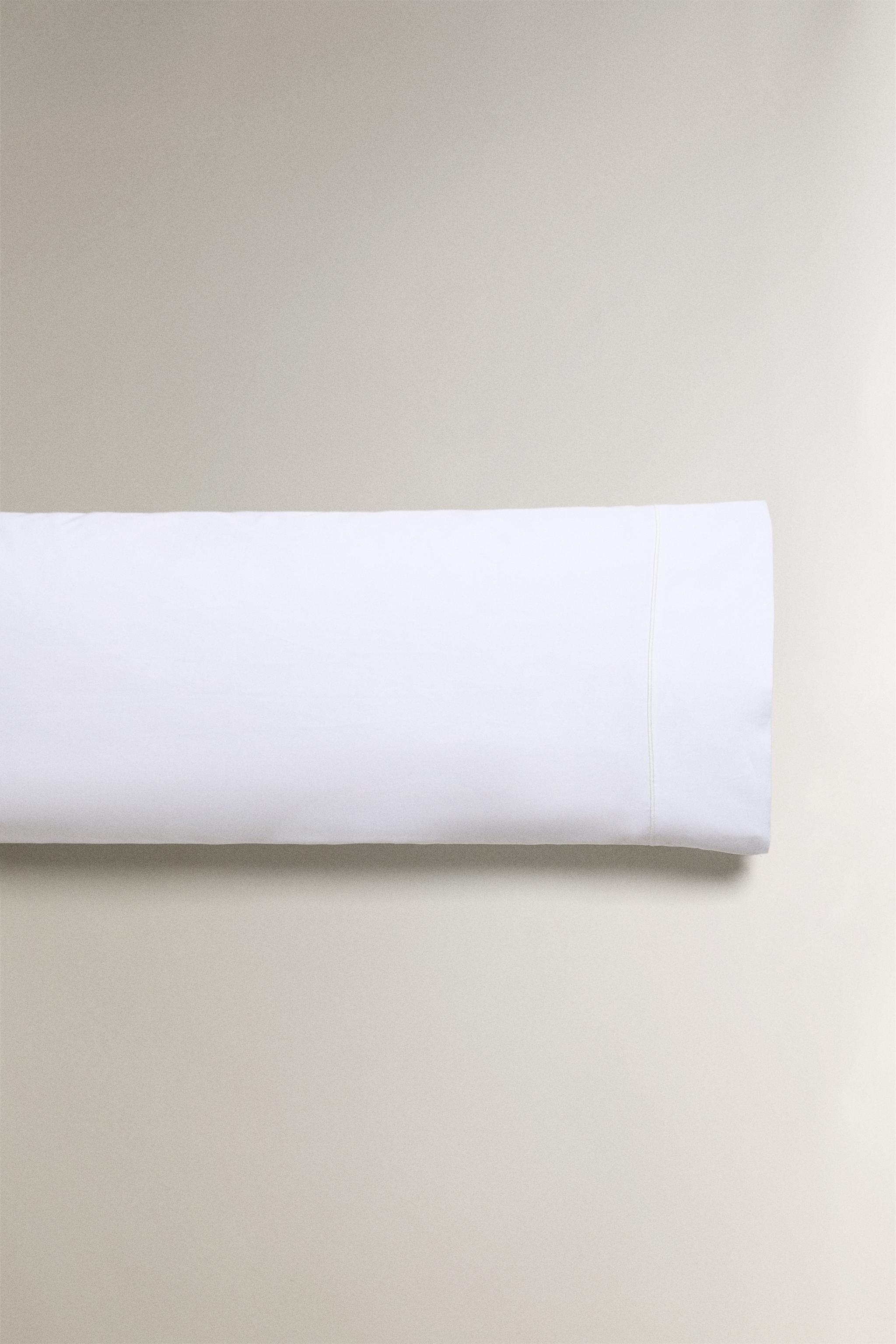 SCALLOPED EDGE COTTON PERCALE PILLOWCASE (800 THREAD COUNT)